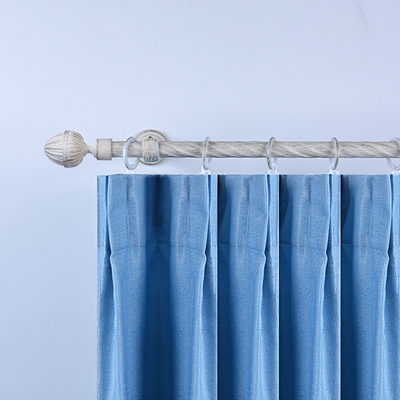 Painting 28MM Curtain Rod With Aluminum Finial For Antique Store