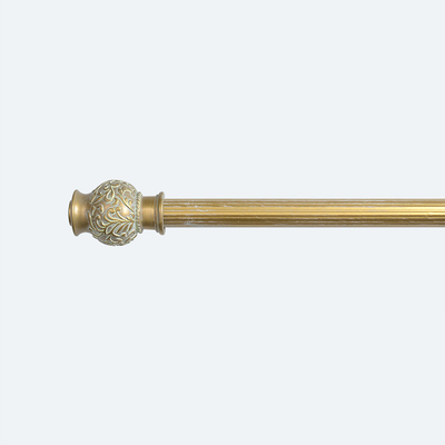 Iron Pipe Curtain Rods 28MM Retro Style With Diamonds