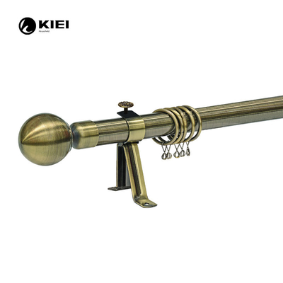 Home Decor 28mm Metal Curtain Pole With Ball Finials