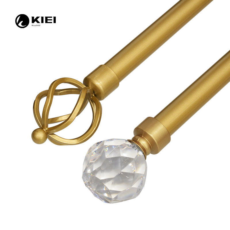 Golden 28mm 25mm Metal Telescopic Rods Classical Style