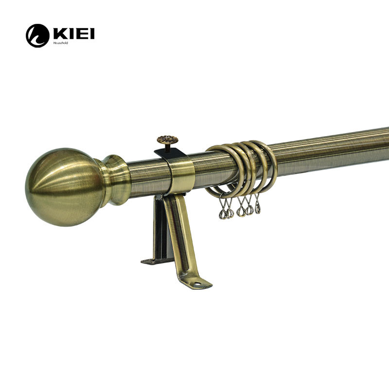 Home Decor 28mm Metal Curtain Pole With Ball Finials